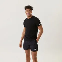 BJØRN BORG Borg Breeze T-shirt, Black Beauty -butik med fitnessudstyr 10000166 BK001R Bjorn Borg Borg Breeze T shirt Black Beauty 04 0821