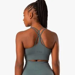 ICANIWILL ICIW Define Seamless Sport Bra, Black -butik med fitnessudstyr 10222 051R ICIW Define Seamless Sports Bra Jungle Green 02 0920