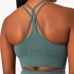 ICANIWILL ICIW Define Seamless Sport Bra, Black -butik med fitnessudstyr 10222 051R ICIW Define Seamless Sports Bra Jungle Green 04 0920