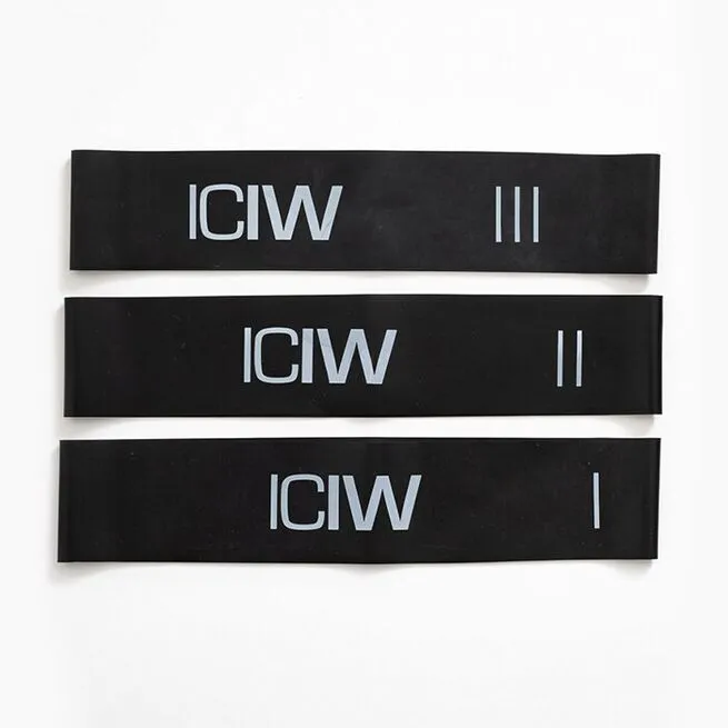 ICANIWILL ICIW Mini Bands 3-pack, Black 3 ICANIWILL ICIW Mini Bands 3-pack, Black - Billede 3