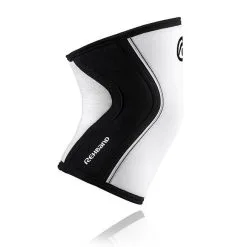 REHBAND RX Knee Sleeve, 7mm, White/Black -butik med fitnessudstyr 105401 010r rehband rx knee support 7 mm white 3