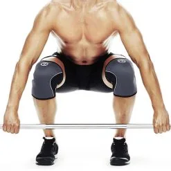 REHBAND RX Knee Sleeve, 7mm, Steel Grey/Black -butik med fitnessudstyr 105409 010r rx knee sleeve 7mm steel grey black 3