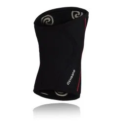 REHBAND RX Knee Sleeve, 7mm, Black/Red -butik med fitnessudstyr 105436 020r rx knee sleeve 7mm black red 1