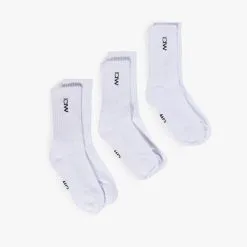 ICANIWILL Training Unisex Socks 3-pack, White -butik med fitnessudstyr 10575 002r iciw training unisex socks 3 pack white 2 1