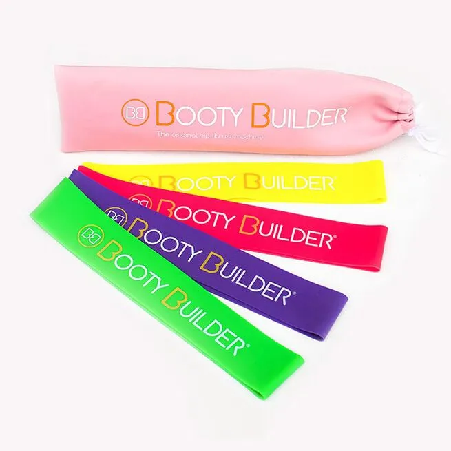 Booty Builder Mini Bands, Pink, 4-Pack 1 Booty Builder Mini Bands, Pink, 4-Pack
