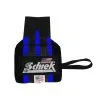 Schiek 18 Inch Heavy Duty Rubber Reinforced Wrist Wraps, Black/Blue