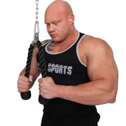 C.P. SPORTS Triceps Rope, 70 Cm, Black -butik med fitnessudstyr 1089 39 3