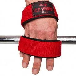 C.P. SPORTS Figure 8 Straps - Lifting Loops, Red, One Size -butik med fitnessudstyr 1089 53 3