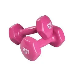 Spri Dumbbells Vinyl, Pair - 5,4 Kg
