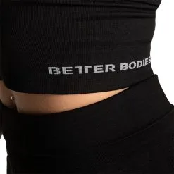 Better Bodies Astoria Seamless Bra, Black Melange -butik med fitnessudstyr 110886920R BetterBodies Astoria Seamless Bra Black Melange mars23 4