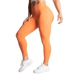 Better Bodies Core Leggings, Coral Orange -butik med fitnessudstyr 111085242R BETTER BODIES WOMAN Core Leggings Coral Orange 02 juli22