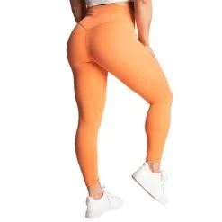 Better Bodies Core Leggings, Coral Orange -butik med fitnessudstyr 111085242R BETTER BODIES WOMAN Core Leggings Coral Orange 03 juli22