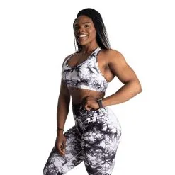 Better Bodies Tie Dye Sport Bra, Black Tie Dye -butik med fitnessudstyr 111124922R Better Bodies Tie Dye Sport Bra Black Tie Dye 02 0922