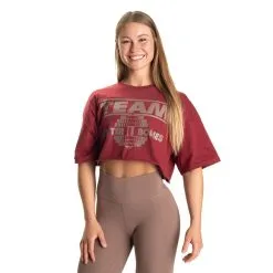 Better Bodies Team Onesize Tee, Sangria Red, OS