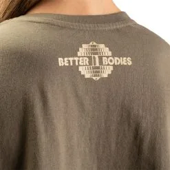 Better Bodies Work Hard Onesize Tee, Washed Green, OS -butik med fitnessudstyr 111134664102 BetterBodies Work Hard Onesize Tee Washed Green mars23 5