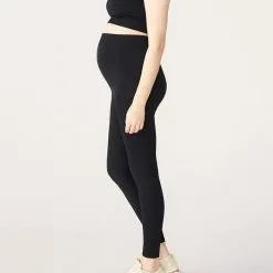 Röhnisch Maternity Seamless Rib Tights, Black