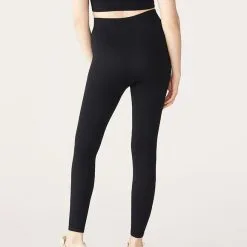 Röhnisch Maternity Seamless Rib Tights, Black -butik med fitnessudstyr 1113760001R Maternity Seamless Rib Tights Black 04