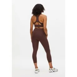 Röhnisch Flattering High Waist 7/8 Tights, Deep Mahogany -butik med fitnessudstyr 111441S375R Rohnisch Flattering High Waist Tights Deep Mahogany 05 nov22