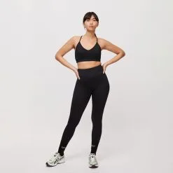 Röhnisch Soft High Waist Tights, Black -butik med fitnessudstyr 1117060001R Rohnisch Soft High Waist Tights Black 0123 3