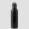 ICANIWILL Stainless Steel Water Bottle 600 Ml, Black