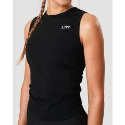ICANIWILL Empowering Open Back Tank, Black -butik med fitnessudstyr 11289 001R ICIW Empowering Open Back Tank Black 03 jan21 2