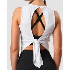 ICANIWILL Empowering Open Back Tank, White -butik med fitnessudstyr 11290 002R ICIW Empowering Open Back Tank White 04 jan21