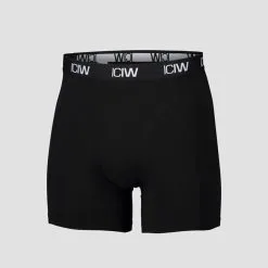 ICANIWILL Boxer 3-Pack, Black/Teal -butik med fitnessudstyr 11364 185R ICANIWILL Boxer 3 Pack Black Teal 03 0321 1
