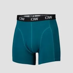 ICANIWILL Boxer 3-Pack, Black/Teal -butik med fitnessudstyr 11364 185R ICANIWILL Boxer 3 Pack Black Teal 04 0321 1