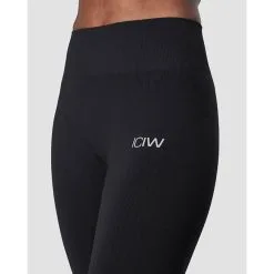 ICANIWILL Ribbed Define Seamless Tights, Black -butik med fitnessudstyr 11369 001R ICANIWILL Define Ribbed Tights Black 03 mars21
