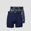 ICANIWILL Sport Boxer 2-Pack, Navy/Grey