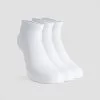 ICANIWILL 3-Pack Ankle Sock, White