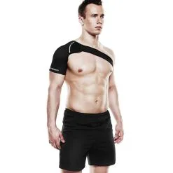 REHBAND QD Shoulder Support, Right, 3mm, Black -butik med fitnessudstyr 119206 012r qd shoulder support right 3mm black 3