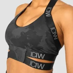 ICANIWILL Ultimate Training Sports Bra, Black Camo -butik med fitnessudstyr 11968 246R ICANIWILL Ultimate Training Sports Bra Black Camo 03 0922