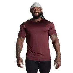 Better Bodies Essex Stripe Tee, Maroon Melange 34 Better Bodies Essex Stripe Tee, Maroon Melange -butik med fitnessudstyr 120953395R Better Bodies Essex Stripe Tee MaroonMelange 0423 4 1