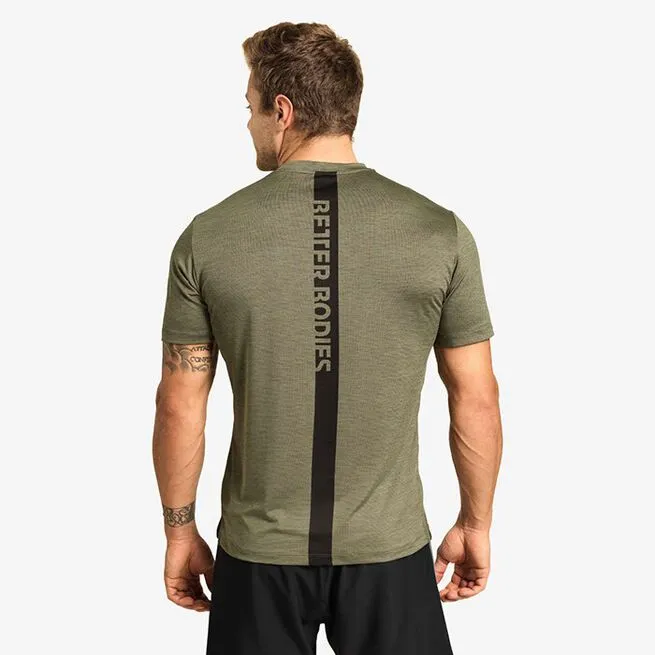 Better Bodies Essex Stripe Tee, Maroon Melange 14 Better Bodies Essex Stripe Tee, Maroon Melange - Billede 14