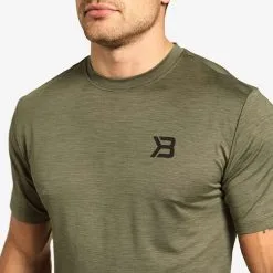 Better Bodies Essex Stripe Tee, Maroon Melange 42 Better Bodies Essex Stripe Tee, Maroon Melange -butik med fitnessudstyr 120953666r essex stripe tee wash green melange 4