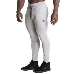 Better Bodies Tapered Joggers V2, Light Grey Melange -butik med fitnessudstyr 121008903R BetterBodies Tapered JoggersV2 Light GreyMelange 0423 1 2