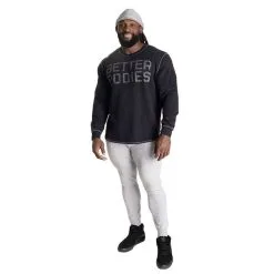 Better Bodies Tapered Joggers V2, Light Grey Melange -butik med fitnessudstyr 121008903R BetterBodies Tapered JoggersV2 Light GreyMelange 0423 4 3