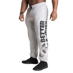 Better Bodies Stanton Sweatpants, Light Grey Melange V2 -butik med fitnessudstyr 121013923 BetterBodies StantonSweatpants LightGreyMelangeV2 0323