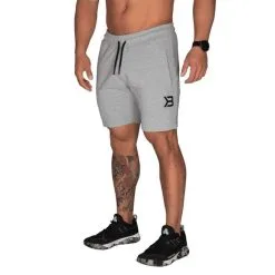 Better Bodies Tapered Sweatshorts, Dark Camo -butik med fitnessudstyr 121014903R Better Bodies Men Tapered Sweatshorts Light Grey Melange 01 0420 3