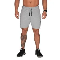 Better Bodies Tapered Sweatshorts, Dark Camo -butik med fitnessudstyr 121014903R Better Bodies Men Tapered Sweatshorts Light Grey Melange 02 0420 3