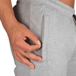 Better Bodies Tapered Sweatshorts, Light Grey Melange -butik med fitnessudstyr 121014903R Better Bodies Men Tapered Sweatshorts Light Grey Melange 04 0420 1