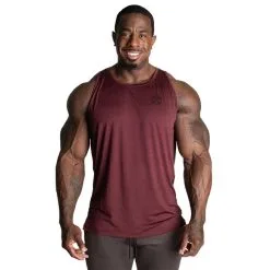 Better Bodies Essex Stripe Tank, Maroon Melange
