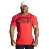 Better Bodies Basic Tapered Tee, Chili Red