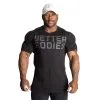 Better Bodies Basic Tapered Tee, Black/Grey