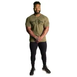 Better Bodies Recruit Tee, Army Green Melange -butik med fitnessudstyr 121053600R Better Bodies Recruit Tee Army Green Melange 05 0622