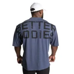 Better Bodies Union Iron Tee, Sky Blue Melange -butik med fitnessudstyr 121054541R Better Bodies Union Iron Tee Sky Blue Melange 03 1022