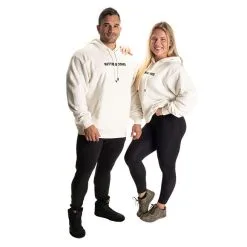 Better Bodies Logo Hoodie V2, Off White -butik med fitnessudstyr 121058010R Better Bodies Logo Hoodie V2 Off White 05 1022