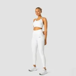 ICANIWILL Training Tights, White -butik med fitnessudstyr 13021 002R ICIW Smash Tights White 04 aug22