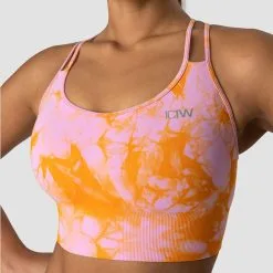 ICANIWILL Define Seamless Tie Dye Sports Bra, Sunset Beach -butik med fitnessudstyr 13023 260R ICANIWILL Define Seamless Tie Dye Sports Bra Sunset Beach 03 0522